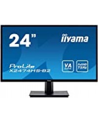 Iiyama Prolite X2474HS-B2 Ecran LED 23,8" AMVA LED Full HD 4 ms VGA/DP/HDMI Multimedia Noir