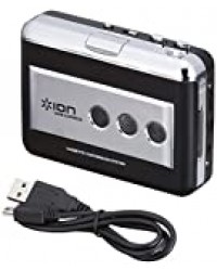 ION Audio Tape Express - Lecteur / Convertisseur de Cassette vers le Format MP3 pour Mac ou PC avec Logiciel de Conversion inclus, Design Ultra Portable
