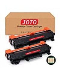 JOTO 2 Pack Compatible Brother TN2420 TN-2410 [avec Puce] Cartouches de Toner TN-2420 TN2410 pour Brother HL-l2370DN HL-l2375DW DCP-l2510D DCP-l2530DW MFC-l2710DN MFC-l2730DW HL-l2375DW HL-l2350DW