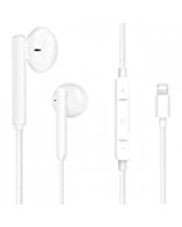 Junwolf Écouteurs Intra-Auriculaires pour iPhone 7, écouteurs stéréo HiFi pour iPhone 8, filaires avec Micro et contrôle du Volume compatibles avec iPhone 11 11 Pro Max X XS Max XR 8 Plus 7 Plus