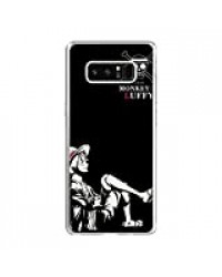 K-Kickim Case for Samsung Galaxy Note 8, One Piece-Luffy Anime 6 Clear Phone Case Coque Silikon Rubber