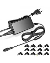 KFD 65W Chargeur Universel pour Ordinateur Portable ASUS Acer Sony Toshiba NEC HP Compaq Envy Dell IBM Lenovo Samsung LG Medion Adaptateur Alimentations Secteur avec 13 Embouts