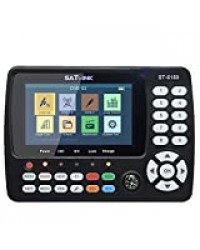 KKmoon ST-5150 Digital Satellite Finder DVB-S2/T2/C Combo HD Satellite TV Signal Finder Digital Handheld Signal Meter H.265 HEVC MPEG-4 avec 4,3 pouces TFT LCD, étui de protection, 7,4 V/2600 mAh