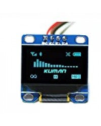 Kuman 0.96 Pouces Module Bleu IIC OLED Série I2c IIC ,128x64 LCD Ecran pour Arduino Raspberry Pi KY34-B