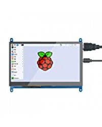 Leslaur Raspberry Pi Écran tactile capacitif IPS HD 7 pouces résolution 1024 * 600 petit moniteur portable avec interface USB HD