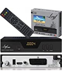 Leyf 2809 Récepteur satellite numérique (HDTV, DVB-S/S2, HDMI, péritel, 2 ports USB 2.0, Full HD 1080p) [Préprogrammé pour Astra Hotbird Tursat]