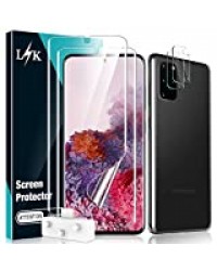 LϟK 4 Pièces Protection Écran pour Samsung Galaxy S20 Plus avec 2 Pièces TPU Protection Écran + 2 Pièces Caméra Arrière Protecteur - Kit D'installation Offert Haute Définition Film Protection