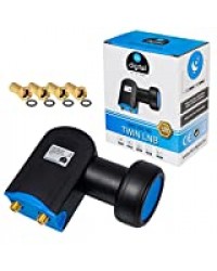 LNB LNC Full HD TV 3D + Contacts or + kit de protection (extensible) en HB DIGITAL. Kit avec prise F dorée offerte