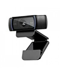 Logitech C920s HD Pro Webcam, Full HD 1080p/30ips, Appels Vidéos, Audio Clair, Correction Automatique de la Lumière, Volet de Protection, Skype, Zoom, FaceTime, Hangouts, PC/Mac/Portable/Tablette/XBox