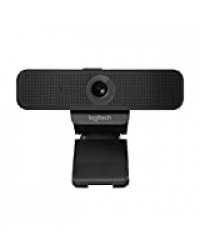 Logitech C925e Business Webcam, Appel Vidéo HD 1080p/30ips, Correction et Mise au Point Automatiques, Son Clair, Volet de Protection, Skype Business, WebEx, Lync, Cisco, PC/Mac/Portable/Macbook - Noir