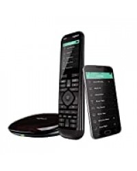 Logitech Harmony Elite Télécommande Universelle, Pour Freebox, Apple TV, Roku, Netflix, Sonos et Contrôle Domotique, App & Hub, Actions Rapides, Configuration Facile, LG/Samsung/Sony/Xbox/PS4 - Noir