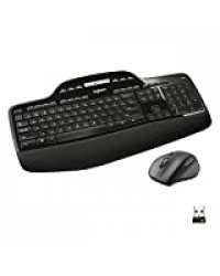 Logitech MK710 Combo Clavier et Souris sans Fil pour Windows, Connexion sans Fil Avancée 2,4 GHz, Souris sans Fil, Touches Multimédia, Batterie Longue Durée 3 Ans, PC/Mac, Clavier AZERTY Français