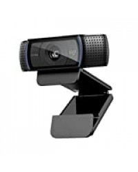 Logitech Webcam C920 HD Pro, Appels et Enregistrements Vidéo Full HD 1080p, Gaming Stream, Deux Microphones, Petite, Agile, Réglable - Noir