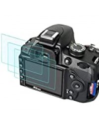 Lot de 3 films de protection d'écran en verre trempé pour Nikon D3400 D3300 D3200 D3100, Masstimo [0,3 mm 2,5D haute définition 9H]