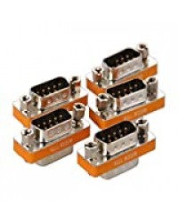 Lot de 5 adaptateurs DB9 pour modem null mâle vers mâle