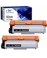 LxTek TN-2320 Cartouche de Toner Compatible pour Brother TN2320 TN-2310 TN2310 pour Brother DCP-L2520DW MFC-L2700DW HL-L2340DW L2300D L2360DN DCP-L2500D L2560DW L2540DN MFC-L2720DW L2740DW, 2 Noir