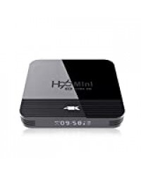 LZDseller01 H8 TV Box HD DVB-T décodeur WiFi Digital 5G 2.4G Media Player RK3228 3D Dual Band pour Android 9.0, Noir, 10 x 10 x 1,8 cm, Noir, 1g + 8g
