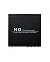 Mcbazel SCART+HDMI vers HDMI avec de format 3,5mm Convertir 480I(NTSC)/576I(PAL) en sortie de signal HDMI 720P/1080P, Connexion facile avec le DVD,décodeur,lecteur HD,console(PS2PS3PSP,Wii,Xbox 360)