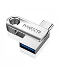 MECO ELEVERDE Cle USB 128 go 3.0 Clé USB C Clef USB-C Clés USB 3 Cles USB Type C USB Porte Clé 3.1 OTG Double USB C Rapide Memory USB Duo pour Smartphone/MacBook/Chromebook Pixel