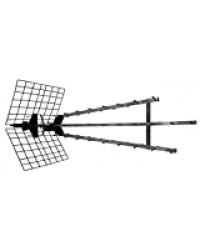 Metronic 415049 Antenne d'extérieur Trinappe amplifiée 57 dB - filtre 4G - UHF - 4K HD