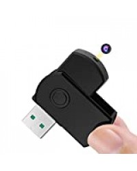 Micro Caméra Cachée Clé USB Enregistreur d'Espionnage Soutenir la Prise de Photo, Détection de Mouvement, Carte Mémoire 16Go Intégrée