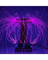 MKULOUS 50CM Musique Tesla Bobine DRSSTC Tesla Electric Circle, Module De Tesla Coil Haut-Parleur Plasma Transmission sans Fil Son Solide Science