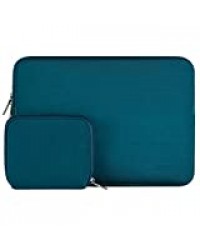 MOSISO Housse Compatible avec 13-13,3 Pouces MacBook Pro, MacBook Air, Notebook Computer, Laptop Sleeve Néoprène Hydrofuge Sac avec Petite Pochette, Menthe Verte