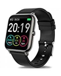 Motast Montre Connectée Femmes Homme, Smartwatch Vibrante pour Appel Message Montre Intelligente Etanche IP67 Trackers d'Activité Podometre Calories Sommeil Chronometre pour iPhone Huawei Samsung…