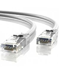 Mr. Tronic 10m Câble de Réseau Ethernet | CAT5E, AWG24, CCA, UTP, RJ45 (10 Mètres, Gris)