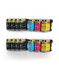 Multipack - 20 compatible XL Ink cartridges BROTHER LC-123 BK/C/M/Y avec puce Brother DCP-J752DW ; MFC-J870DW / J6920DW / J4110 DW /J4410 DW / J4510 DW / J4610 DW / J4710 DW