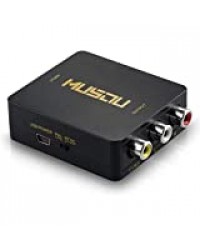 Musou 1080P HDMI vers 3RCA Convertisseur Composite CVBS Vidéo Audio Adaptateur AV