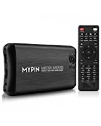 MYPIN Lecteur Numérique Multimédia Boîtier Media Player hdmi Mini HD HDMI / AV / VGA, Lecture de vidéos et de Photos avec clé USB / Cartes SD / Disque Dur / périphériques externes (supporte USB 3.0)