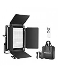 Neewer 660 LED Panneau 2,4G, Lumière Panel Éclairage LED Vidéo Améliorée Bi-Couleur Variable avec LCD Ecran et 2,4G pour Photo Portrait Produit Studio Vidéo avec Coupe-Flux