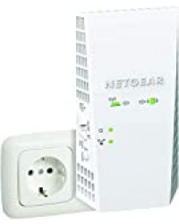 NETGEAR Répéteur WiFi Mesh (EX6250), Amplificateur WiFi AC1750, WiFi Booster, repeteur Wifi puissant avec itinérance Intelligente Maillée, jusqu'à 139 m² et 25 Appareils, compatible toutes Box
