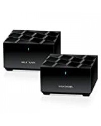 NETGEAR Système WiFi 6 Mesh Nighthawk (MK62) – Routeur WiFi 6 AX1800 pack de 2 pour un wifi partout dans la maison, WiFi plus performant que votre box, Couvre Jusqu'à 250m² et plus de 20 Appareils