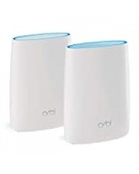 NETGEAR Système WiFi Mesh Tri-Bandes Orbi (RBK50), AC3000, pack de 2, un WiFi partout dans la maison, WiFi beaucoup plus performant que votre box, 350m², idéal pour les murs épais, Contrôle Parental