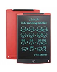 NEWYES NYWT120 LCD Tablette d'Ecriture avec Stylet, 12 Pouces de Longueur, Couleurs Variées(Rouge)