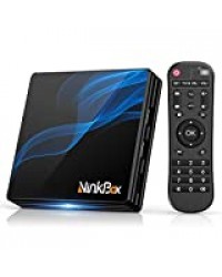 Ninkbox Box Android TV Android 10.0 N2 Max【4G+64G】 Android TV Box RK3318 Quad-Core 64bit Cortex-A53 Wi-FI 2.4G/5G LAN100M USB 3.0 Bluetooth 4.0 Boitier Android TV