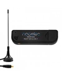 Nooelec NESDR Mini USB RTL-SDR, DVB-T et ADS-B Récepteur, (précédemment TV28T v2), RTL2832U et R820T Tuner, entrée MCX. Radio basée sur le logiciel à faible coût compatible avec de nombreux paquets logiciels SDR. R820T Tuner et entrée d'antenne ESD-S...