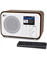 Ocean Digital Radio Internet WiFi WR336N Radio Numérique Portable avec Batterie Rechargeable, Récepteur Bluetooth, 4 Boutons Préréglés, UPnP et DLNA, Ecran Couleur 2,4"