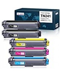 OfficeWorld Compatible Brother TN241 TN245 TN-241 TN-245 Cartouche de Toner pour Brother MFC-9330CDW MFC-9340CDW MFC-9140CDN MFC-9332CDW HL-3150CDW HL-3140CW HL-3170CDW DCP-9020CDW DCP-9020 9015CDW