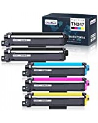 OfficeWorld Compatible Brother TN247 TN243 TN-247 TN-243 Cartouche de Toner pour Brother MFC-L3750CDW MFC-L3730CDN MFC-L3710CW MFC-L3770CDN, HL-L3230CDW HL-L3270CDW HL-L3210CW, DCP-L3550CDW L3510CDW