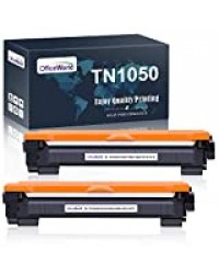OfficeWorld TN-1050 TN1050 Compatible pour Brother TN-1050 TN1050 Cartouches de Toner pour Brother HL-1110 DCP-1510 DCP-1610W MFC-1910W HL-1112 HL-1210W HL-1212W DCP-1512 DCP-1612W MFC-1810 (2 Noir)