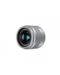 Panasonic Lumix Objectif à focale fixe pour capteur micro 4/3 25mm F1.7 H-H025E-S (Grand angle 25mm, Très Grande ouverture F1.7, Ultra compact, equiv. 35mm : 50mm) Gris – Version Française