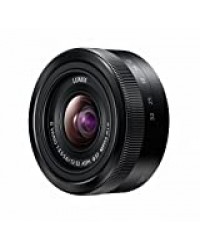 Panasonic Lumix Objectif Zoom Standard pour capteur micro 4/3 12-32mm F3.5-5.6 H-FS12032E-K (Grand angle 12mm, Stabilisé, Zoom Polyvalent, equiv. 35mm : 24-64mm) Noir – Version Française