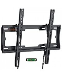 Perlegear Support Mural TV Inclinable pour LED, LCD, OLED, TV à Écran Plat de 26 à 55 Pouces,VESA Max 400×400mm Capacité Max 45kg