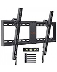 Perlegear Support Mural TV Inclinable pour LED, LCD, OLED, TV à Écran Plat De 37 à 82 Pouces – Support Mural Ultra Résistant Qui Inclus Niveau à Bulle, Attaches De Câble