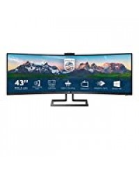 Philips Moniteur incurvé 439P9H/00 110 cm (43 Pouces) (HDMI, DisplayPort, USB-C, RJ45, hub USB, 3840x1200, 100 Hz, FreeSync, 4 ms) Noir