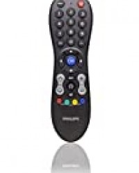 Philips SRP3011/10 Télécommande Universelle TV, Compatible Toutes Marques, avec Larges Touches, Configuration Rapide, Noir