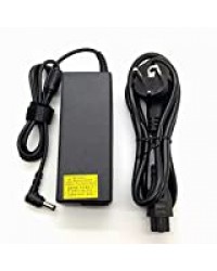 Piezas-portatiles Chargeur avec adaptateur secteur pour ordinateurs portables Toshiba Satellite Séries A, C, L 19 V 4,74 A ou inférieurs avec embout de 5,5 x 2,5 mm